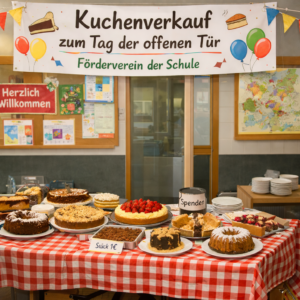 Tag der offenen Tür – Förderverein – Kuchen für den guten Zweck