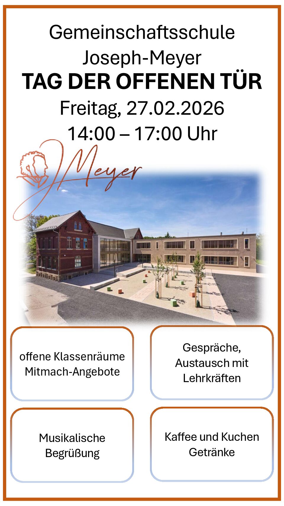 Unsere Türen sind für Euch geöffnet